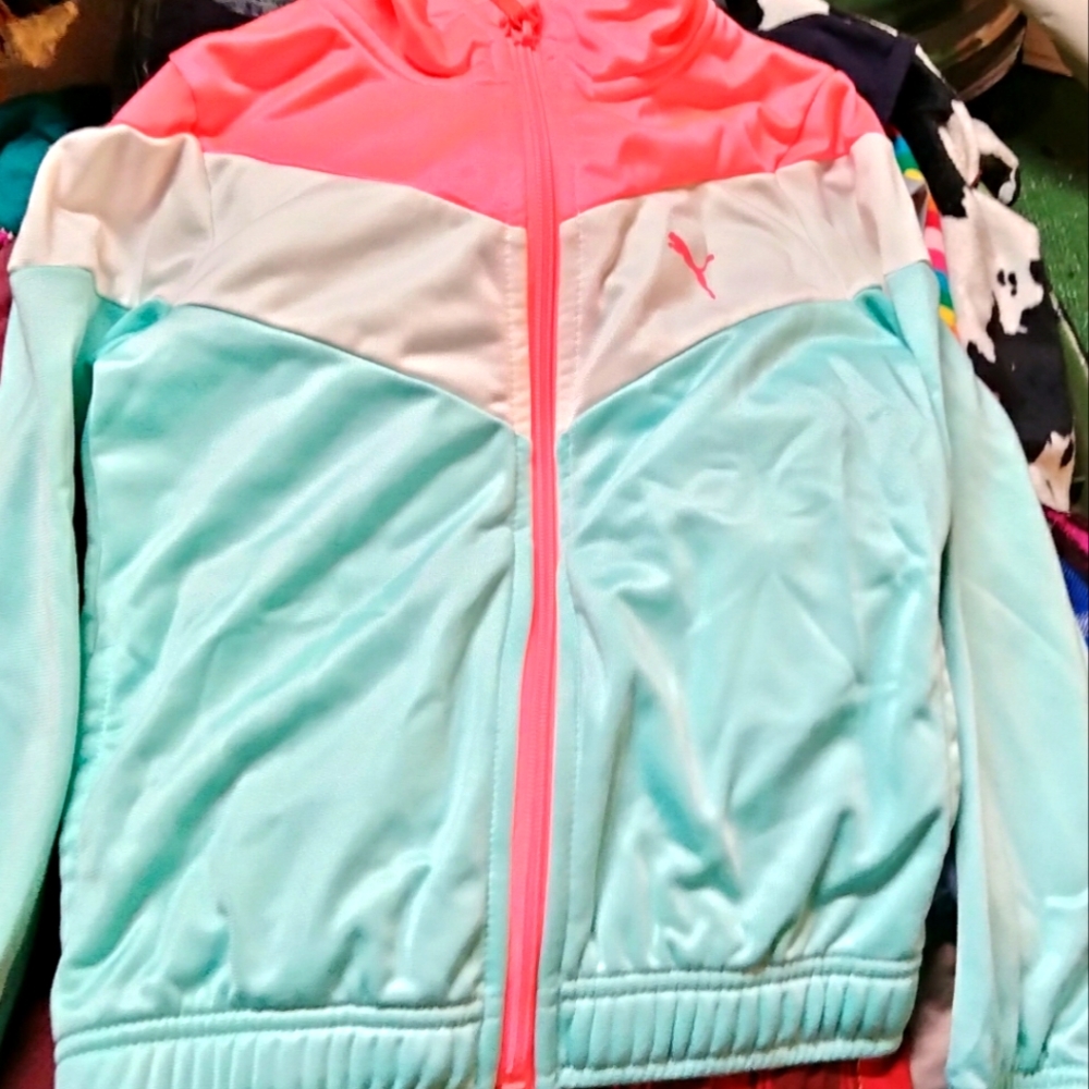 Great Condition Girls Puma Zip Up Jacket